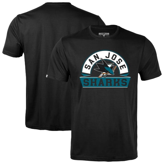 Men's Levelwear Black San Jose Sharks Richmond Banner Arch T-Shirt