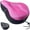 Pink, variant on Zacro Bike Seat Cover, Comfortable Exercise Bicycle Saddle Cushion Extra Soft Wide for Indoor Outdoor, Black