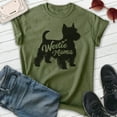 thumbnail image 2 of Westie Mama, Unisex Women's Shirt, West Highland White Terrier Owner, Funny Dog Mama Gift, Heather Military Green, 3X-Large, 2 of 6