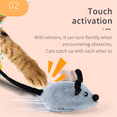 thumbnail image 3 of Interactive Cat Toy Mouse Moving Cat Toys Remote Control Cat Toys Mice Electronic Moving Toy Cat Self Play Gift Yellow, 3 of 5