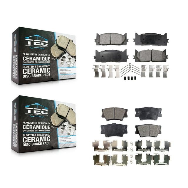 TEC Front Rear Ceramic Brake Pads Kit for Car Toyota Camry Lexus ES350 Avalon ES300h KTC-100121