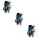 thumbnail image 1 of Qarigey Camisa de mujer de verano cuello plisado lindo estilo bohemio blusa interior al aire libre escuela viajes camisas ropa azul M Type1 NO1, 1 of 6