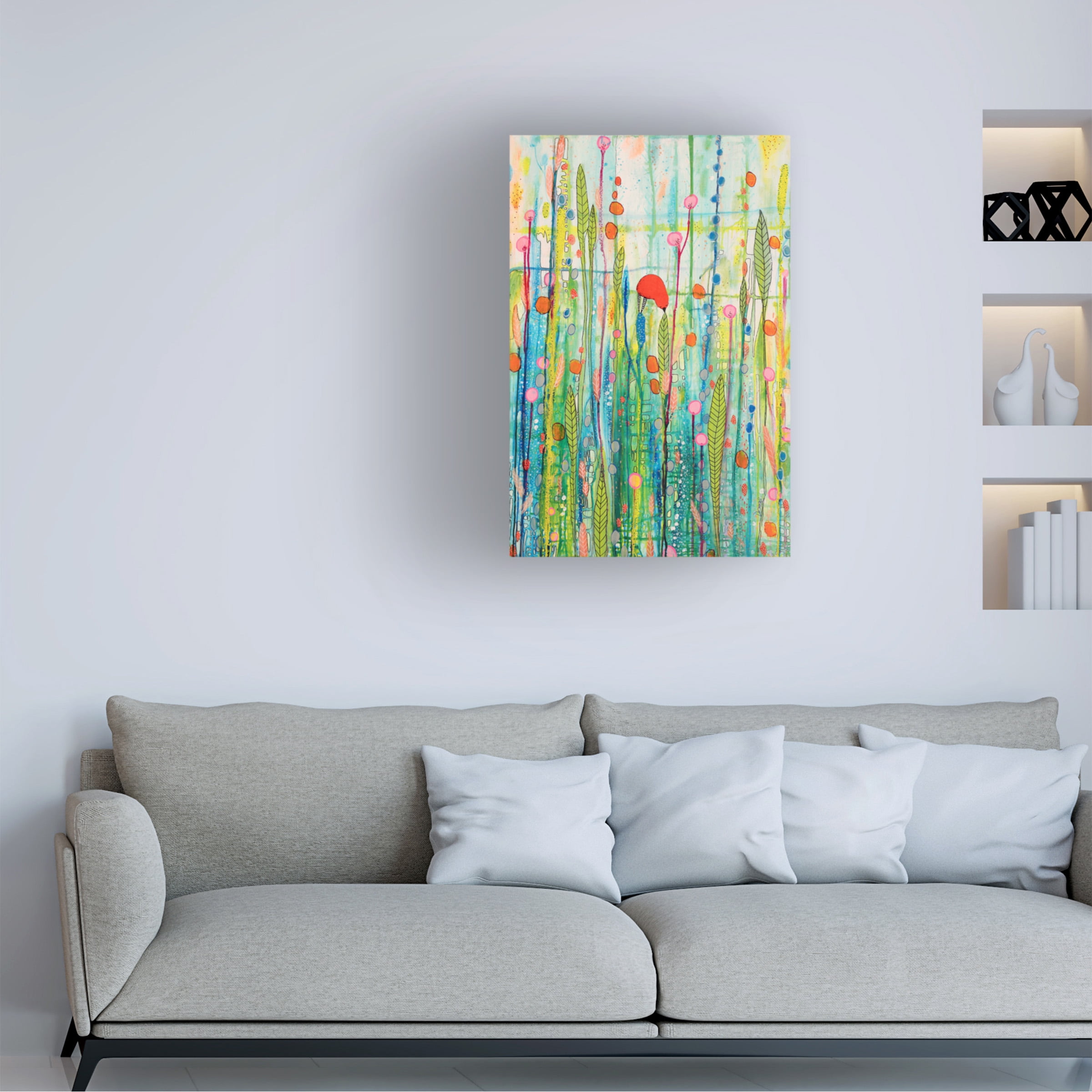 Canvas Wall Art - Sylvie Demers 'Preparer Son Nid Sylvie Demers' Wall Art for Living Room, Bedroom, or Office Décor by Trademark Fine Art - 22 x 32 Inches - 22x32