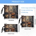 thumbnail image 3 of 3 Size Reusable Food Storage Bags Set Airtight Zipper Closure Lunch Snacks Travel Organizer A Beautiful Autumn Forest, 3 of 8