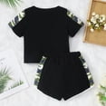 thumbnail image 4 of Uccdo Girls Summer Sports Tracksuits, Teenager Little Girls Casual T-shirts Top & Shorts Activewear Set, 2 Pieces, Size 5-14 Years, 4 of 8