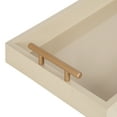 thumbnail image 4 of Kate and Laurel Lipton Modern Narrow Tray, 10 x 24, Sand, Midcentury Serving Tray for Storage and Display, 4 of 8