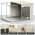 thumbnail image 3 of Sorbus Storage Bins with Metal Frame - Stackable & Foldable Clothes Organizer Bags - Oxford Fabric Storage Containers with Large Clear Window & Carry Handles Organization for Bedding Linen & Clothing, 3 of 7