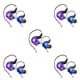 thumbnail image 3 of Inteprter Auricular con cable Estuche metálico portátil de 60 grados Auricular HiFi para interiores y exteriores Ver video Auriculares Azul morado 5Conjunto, 3 of 6