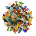 thumbnail image 1 of 300pcs Multicolor Triangle Glass Pieces Mosaic Tiles For Art Crafts 12mm, 1 of 8