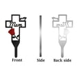 thumbnail image 7 of Grave Decorations for Cemetery Dad Memorial Metal Outdoor Decor Red Artificial Flowers 1 Pc Lawn Decorations Outdoor Sympathy Flowers in Loving Memory, 7 of 7