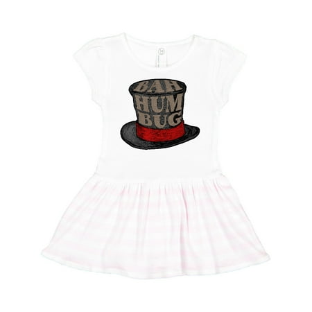 

Inktastic Scrooge s Top Hat Bah Humbug Gift Toddler Girl Dress
