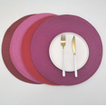thumbnail image 4 of Round Placemats Set of 4, Round Braided Place Mats for Dining Table Heat Insulation Table Mats for Kitchen 15 Inches - green, 4 of 9