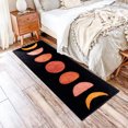 thumbnail image 3 of Homerr Bedside Blanket Bathroom Rug Bedside Blanket Strong Water Absorption Bohemia Moon Pattern Floor Carpet, 3 of 7