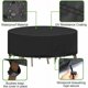 thumbnail image 5 of Lona redonda para mesa de jardín, para exterior, jardín, sala de estar, impermeable, anti-UV, Oxford, resistente, para mesa y silla de jardín, Ø230 x 100 cm, 5 of 5