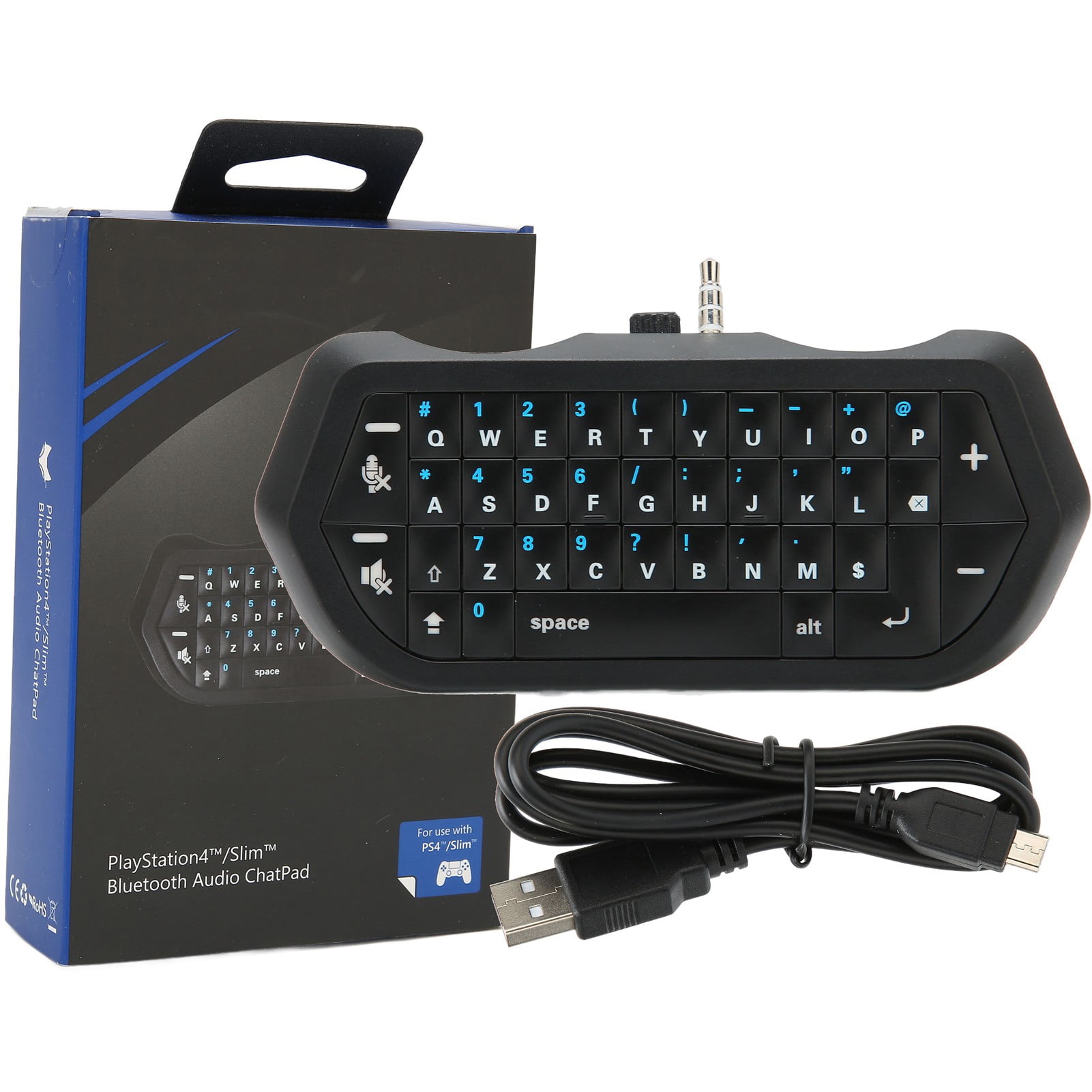 Mini teclado inalambrico Bluetooth ultrafino portatil Chatpad para juegos para controlador PS4 Bodega Aurrera en linea