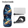 thumbnail image 5 of Yuyamidu Planet Auto Seat Covers Front Seats Only 2 PCS Outer Space Car Front Seat Covers Universal Car Interior Accessories Decoration, 5 of 7