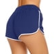thumbnail image 3 of Gibobby Pantalones dama Cintura elástica casual Yoga Mujeres Pantalones altos Vendaje Cintura Pantalones cortos Mujeres Pantalones de yoga(Azul， L), 3 of 5