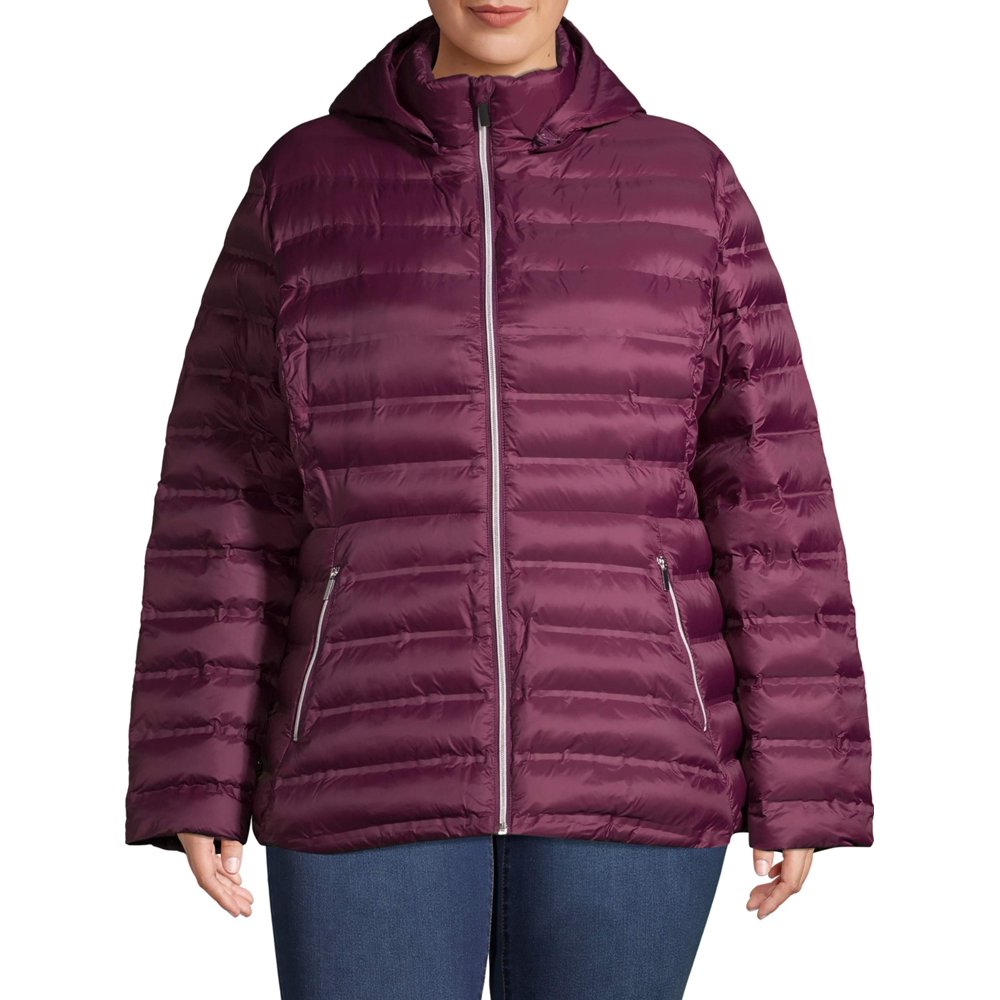 Time and Tru Time and Tru Women's Plus Size Packable Puffer Jacket