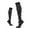 Dark Gray, variant on AJGRHE Women's Sports Elastic Compression Socks Outdoor High Long Tube Running Pressure Support Stockings Hot Pink L