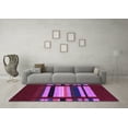thumbnail image 3 of Ahgly Company Indoor Rectangle Abstract Purple Contemporary Area Rugs, 2' x 3', 3 of 4