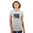 thumbnail image 3 of Glory to God Jesus Christ Faithful Men's Graphic T Shirt Tees Brisco Brands S, 3 of 6