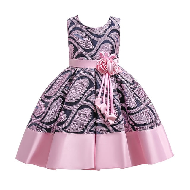 HAWEE Flower Girls Lace Wedding Tulle Dresses Party Princess Pageant Birthday Dance Evening Prom Gown