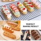 thumbnail image 3 of 2 piezas de molde de silicona para repostería, molde financiero, molde para éclair, molde de mini troncos, molde de silicona de 8 cavidades, molde para barras de cereales, molde para, 3 of 5