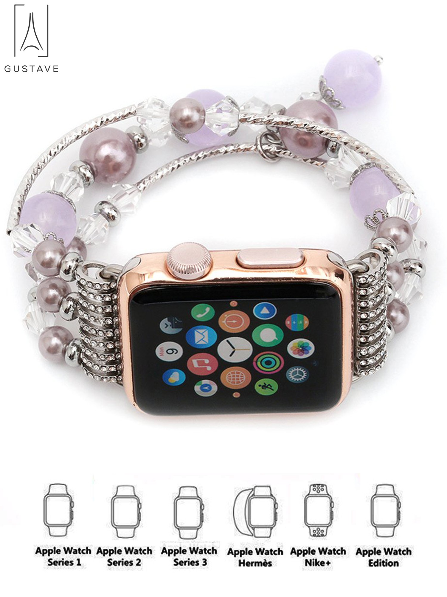Gustave GustaveDesign Replacement iWatch band for women Elastic