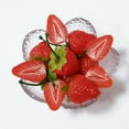 thumbnail image 2 of 20PCS Artificial Strawberries Fake 10pcs Strawberry Slices Simulation Fruits Realistic Food Model for Home Kitchen Decoration Photography Prop Basket Display, 2 of 3