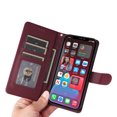 thumbnail image 6 of JTCASES Compatible with iPhone 12 Pro Max 6.7 inch Case Wallet Flip Folio Case [Kickstand] with RFID Blocking Card Holders [Shockproof] and Wrist Strap Phone Cover for Men Women Girls, Winered, 6 of 12
