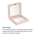 thumbnail image 4 of Uxcell Floating Thin Film Display Box with Base 7cm x 7cm x 2cm Light Pink Pack of 6, 4 of 5