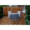thumbnail image 7 of Vargottam Indoor/OutdoorRoundTablecloth 58 InchRoundTablecloth Waterproof PatioTableCloths- Spring/SummerTableCovers for Backyard CircularTable/BBQs/Picnic -Navy Blue, 7 of 7