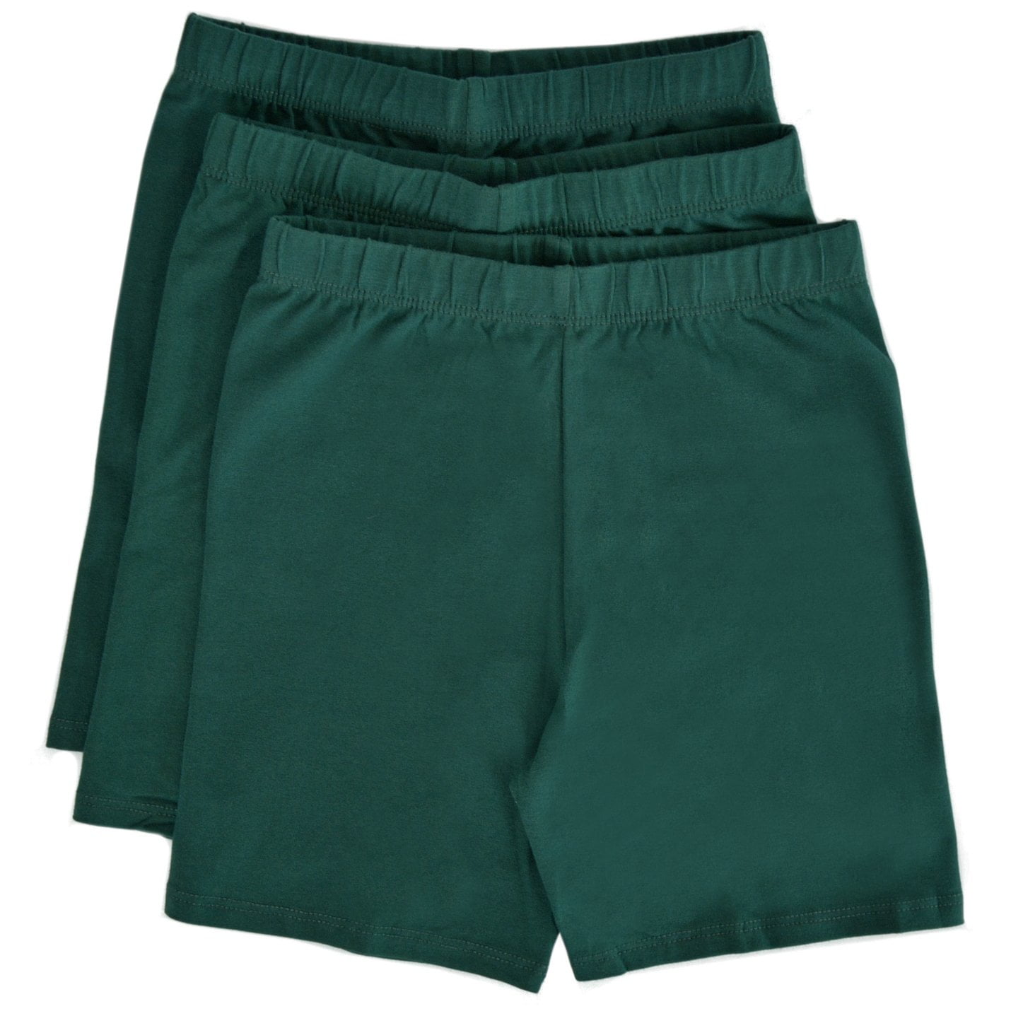 hunter green biker shorts