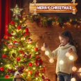 thumbnail image 3 of OUSITAID Christmas Tree Topper  10 LEDS  9.84 Inch Christmas Star Tree Topper with Lights Beads  Battery Operated Tree Toppers for Christmas Xmas Tree Holiday Party Decor  Gold Star Warm, 3 of 7