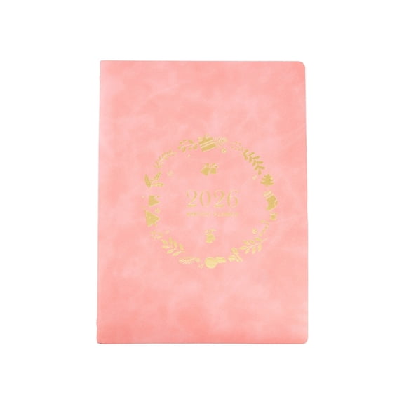 2026 Weekly Planner Notebook with Refillable 6 Rings Leather Binder Cover Dated
