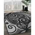 thumbnail image 3 of Ahgly Company Machine Washable Indoor Rectangle Transitional Charcoal Black Area Rugs, 3' x 5', 3 of 7