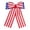 A-5.12in, variant on Large Patriotic Bow 4th of July Red White Blue Ribbon Bow 60×24cm with Clip Burlap Star Wreath Bow Independence Day Door Decoration Indoor Outdoor Patriotic Holiday Home Decor