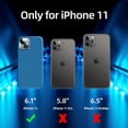 thumbnail image 6 of [5 in 1 for iPhone 11 Case 6.1, with 2 Pack Screen Protector + 2 Pack Camera Lens Protector, Liquid Silicone Ultra Slim Shockproof Protective Phone Case [Microfiber Lining] (Red)…, 6 of 12