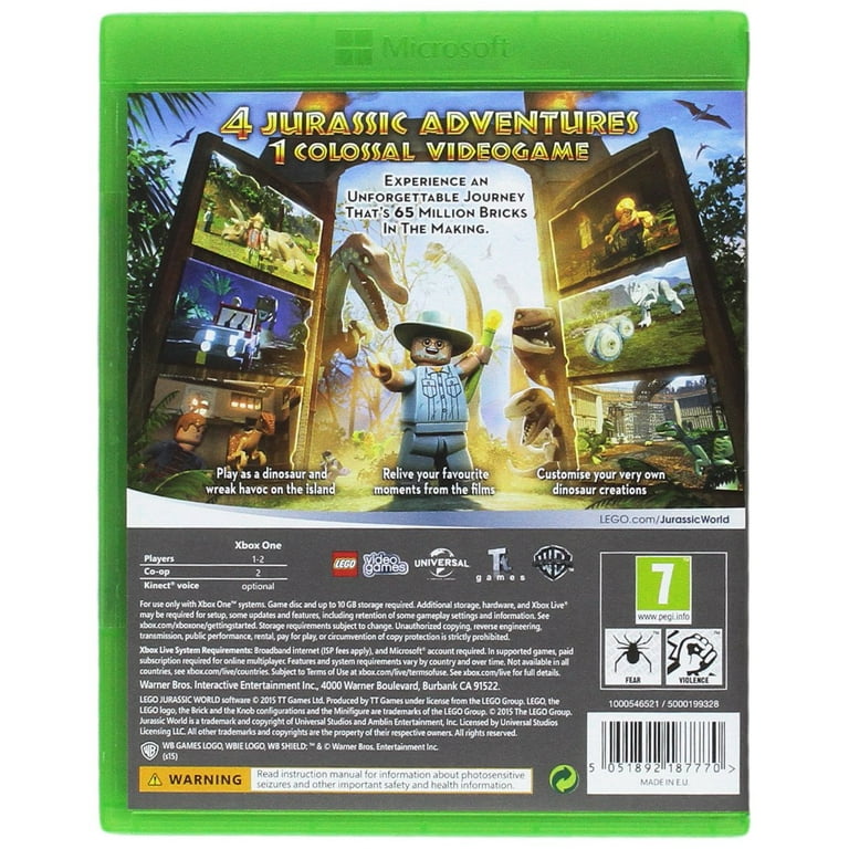 JOGO P/ XBOX 360 LEGO JURASSIC WORLD