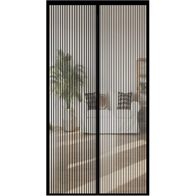 Screen Door Curtains Magnetic 39x83in, Fiberglass Magnetic Screen Door Curtain, Shuts Automatically Good Light Transmission - for Patio, Balcony, Porch