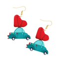 thumbnail image 1 of Pendientes para mujeres niñas Hip Hop linda exageración creatividad especial joyería Día de San Valentín oso de peluche dulce corazón Dengxun unisex, 1 of 2