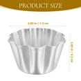 thumbnail image 2 of CATIEBYE Catiebye 6 Pcs Nonstick Aluminum Mini Cupcake Molds for Baking 2.8×2.8×1.7in, 2 of 8
