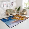 thumbnail image 4 of FREEAM Soft Foam Nursery Area Rugs Oil Painting Harbor View Greece Non Slip Play Mats for Kids Boys Girls Playing Room Living Room60x39 inch, 4 of 6