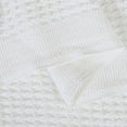 thumbnail image 4 of Piccocasa Soft 100% Cotton Thermal Blanket Waffle Weave Home Decoration Knit Blanket White 47" x 70", 4 of 8