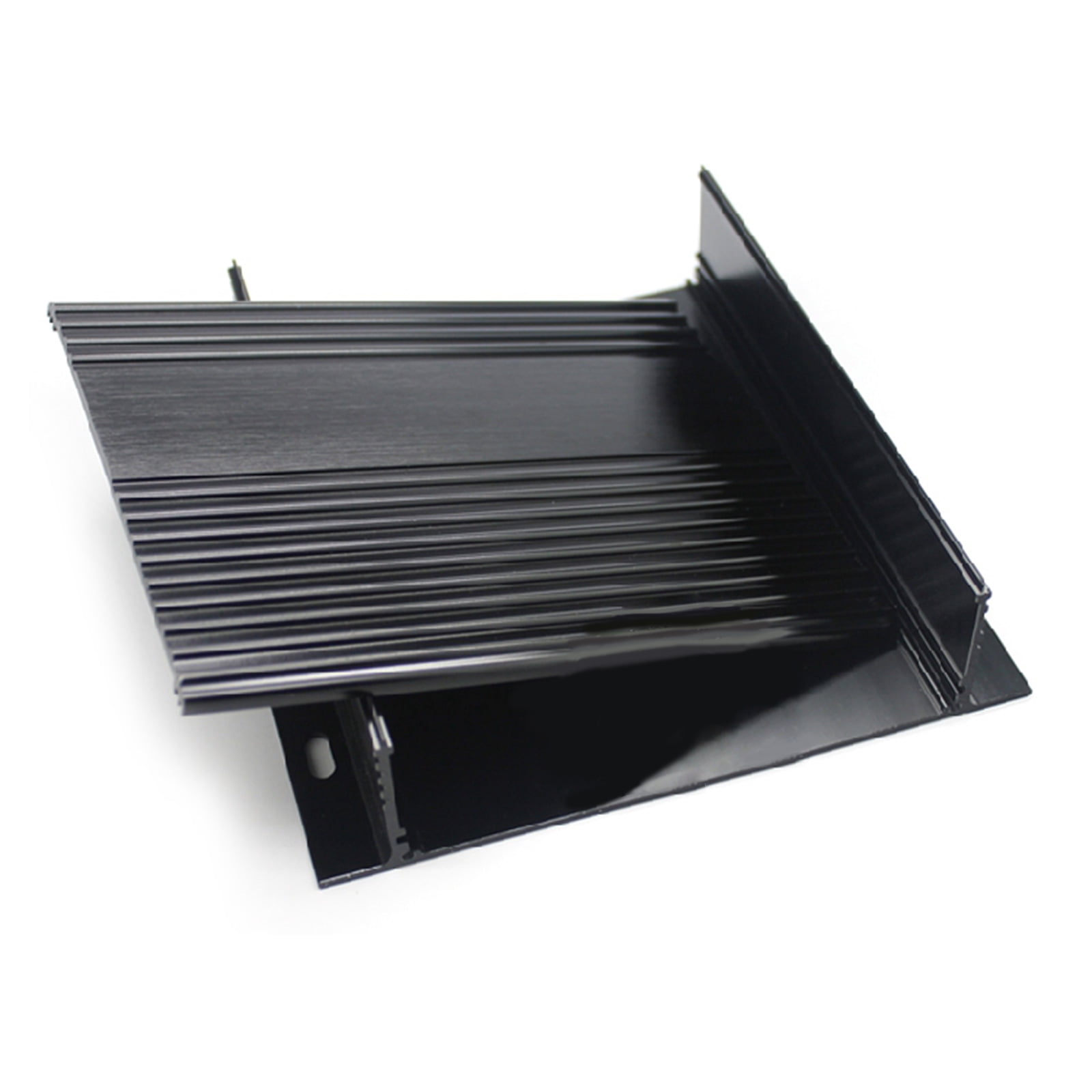 BQBQERT Extruded Electronic Project Aluminum Enclosure for Case Black 150x147x41mm Junction Box for PCB Board