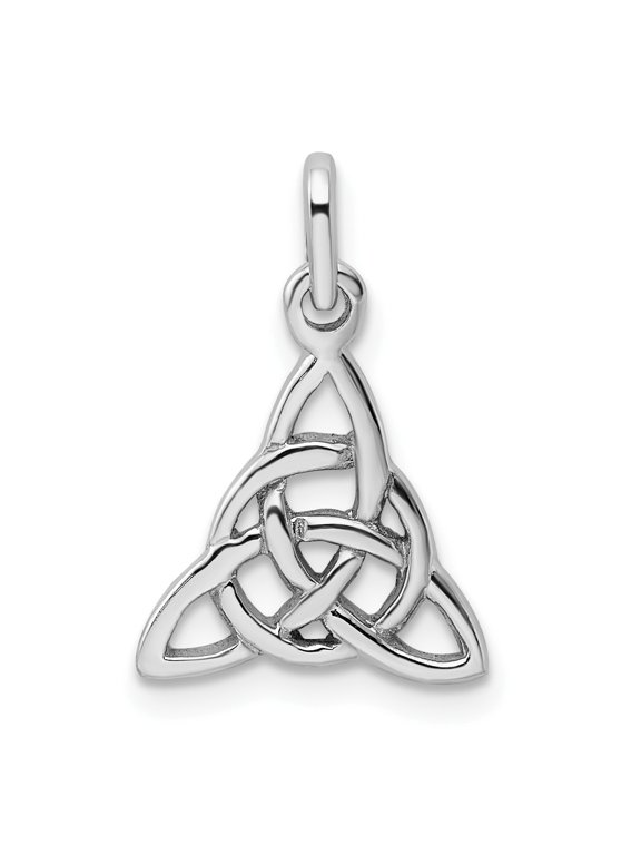 Sterling Silver Polished Trinity Knot Pendant Charm