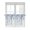 Lnk Blue, variant on Sage Green Eucalyptus Leaves Half Window Curtain 36 Inches Long, Spring Rustic Botanical Window Treatment Curtain Drapes, Small Tier Curtains for Bathroom Over Sink, 27.5"x36", 2 Panels
