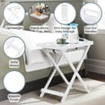thumbnail image 3 of Convenience Concepts Designs2Go Folding Tray Table, White, 3 of 5