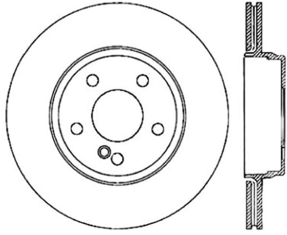 Centric Parts Disc Brake Rotor P/N:121.35079 Fits select: 2003-2004 MERCEDES-BENZ SL, 2012-2013 MERCEDES-BENZ S