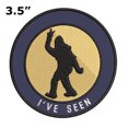 thumbnail image 2 of Bigfoot I've Seen 3.5" Iron On Or Sew On Embroidered Fabric Badge Patch Unexplained Mysteries Iconic Series, 2 of 2